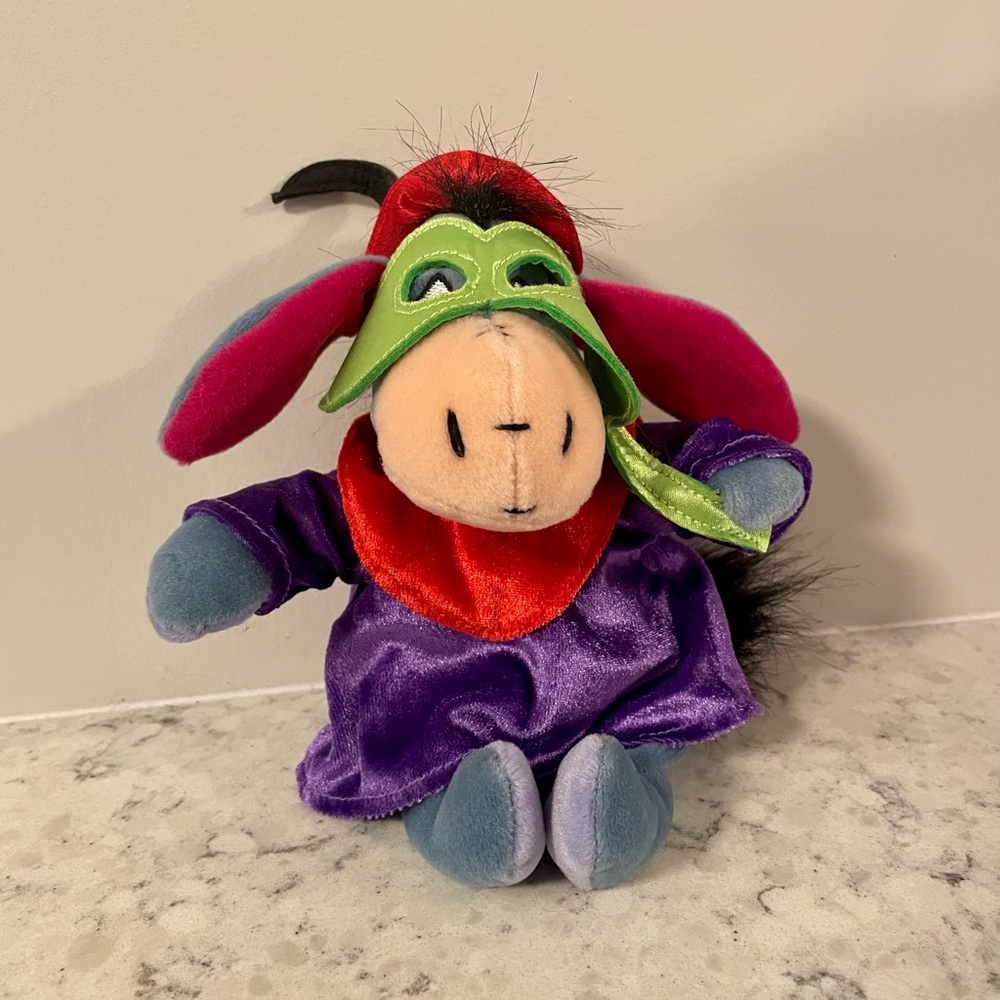 9” mini bean bag carnival Eeyore plush from Winnie the Pooh